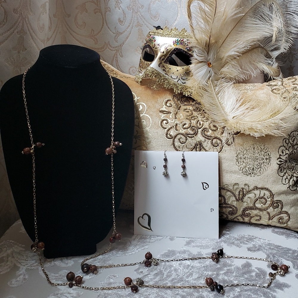 📿Cache'- Necklace & Earing Set - Picture 4 of 8